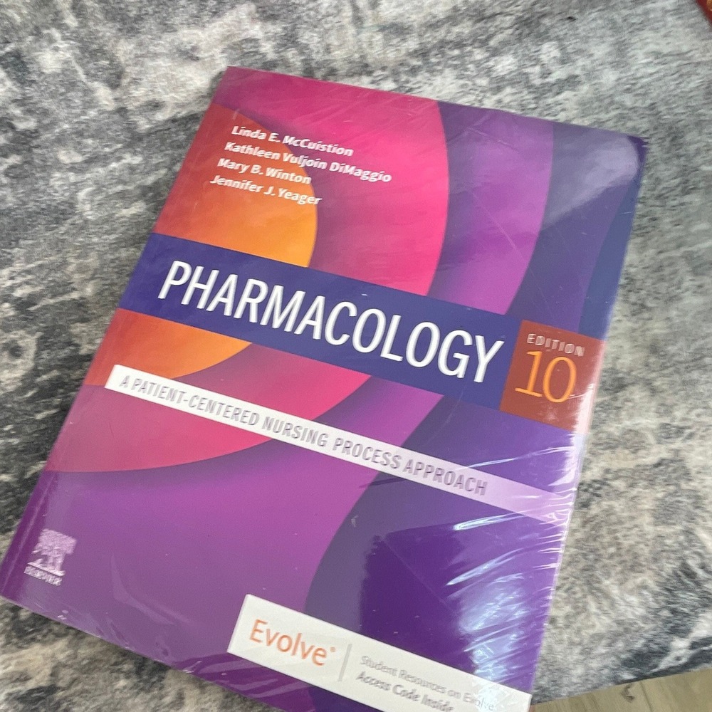 Pharmacology 10th Ed McCuistion Patient-Centered Nursing Process Textbook New